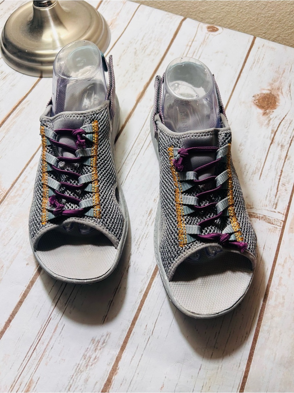 Merrell Paloma Bravada Bungee Performance Sandal Gray/Purple Women’s Size 10